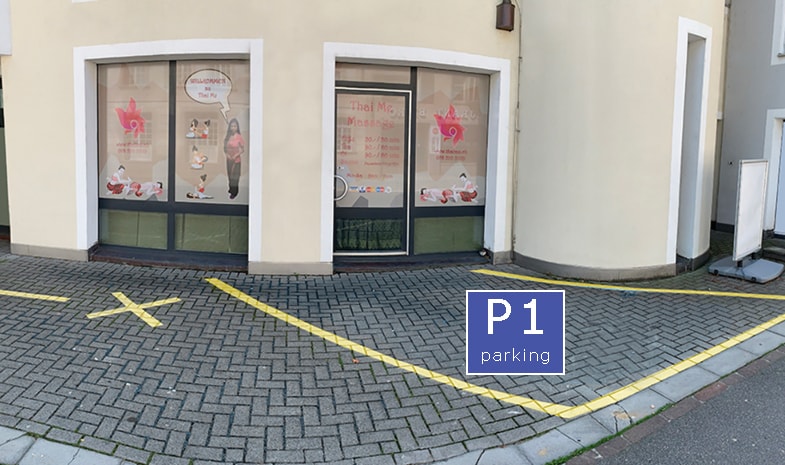 Eine interaktive Karte von dem Parkplatz: P1 interaktive Karte nach Parkplatz P1